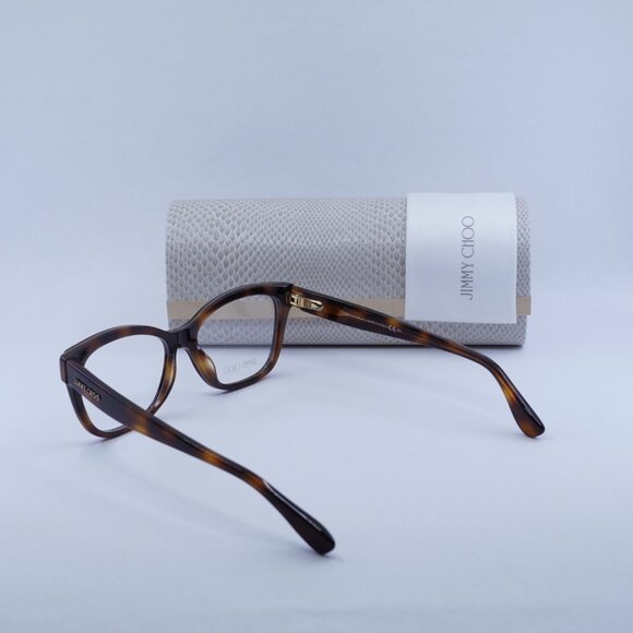 Jimmy Choo JC146 0PUU 00 Eyeglasses Animal Havana 53mm Square Frame - Picture 11 of 11
